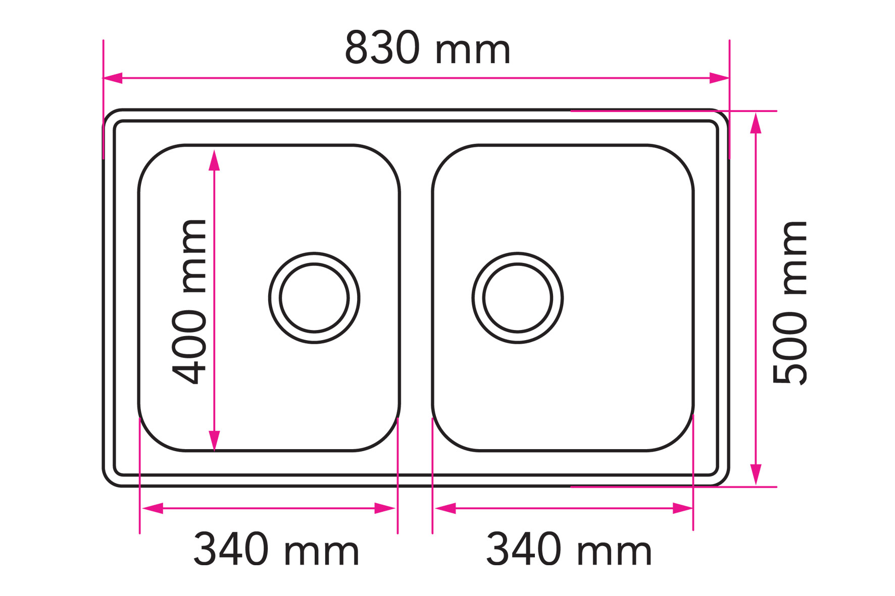Stala Lyria L40-40 diskho med två hoar - Bild 3