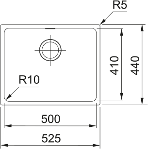 Alternative view of FRANKE SID 110-50 CARBONSORT, MANUELL,U/P.LIM